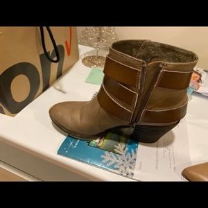 Brown booties